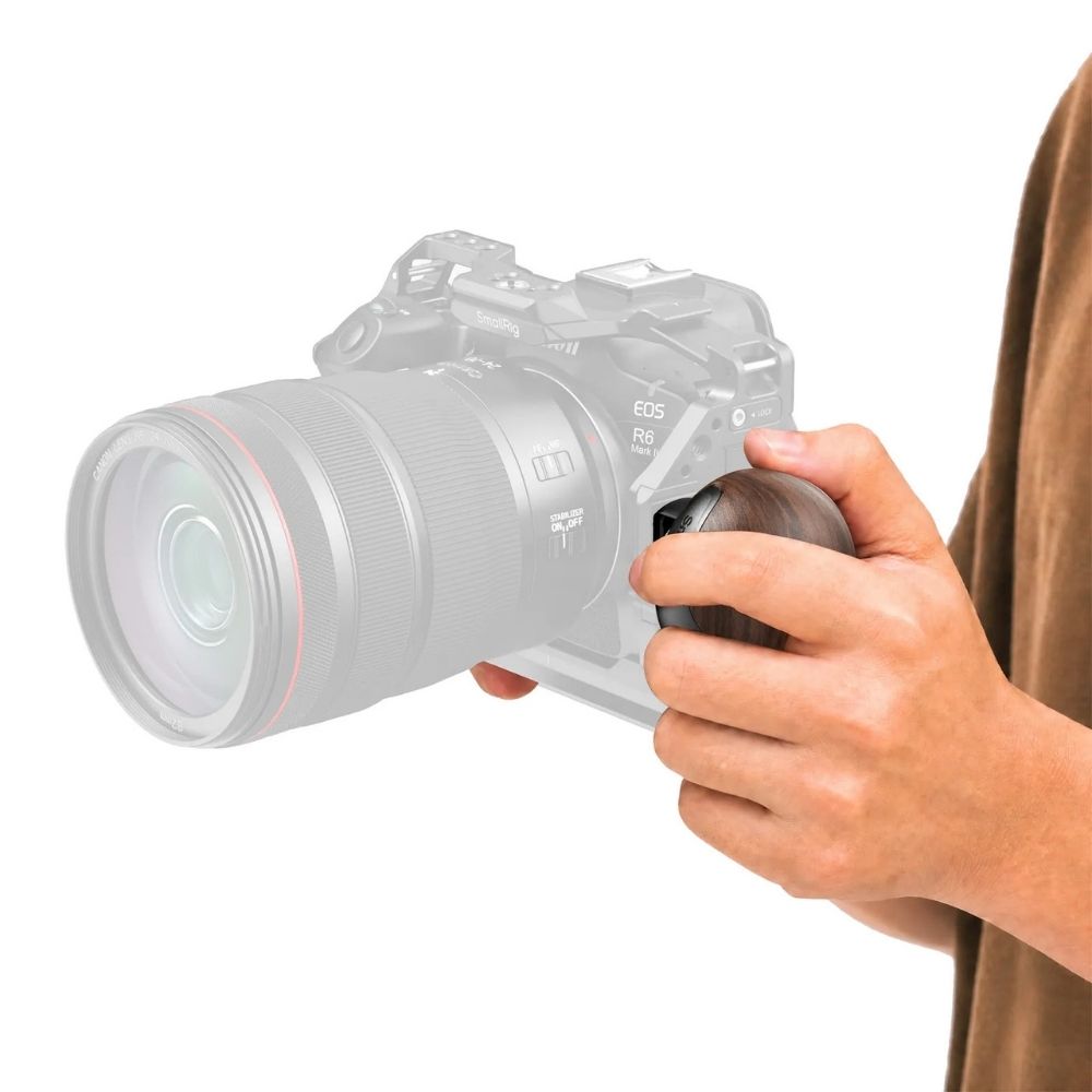SmallRig 5926 Mini Wooden Side Handle con 1/4''-20 Locating Vite