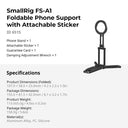 SmallRig 6515 FS-A1 Foldable Phone Support con Attachable Sticker