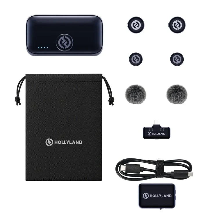 Hollyland LARK M3 Combo 2TX + 1RX USB-C + 1RX Camera, Space Gray
