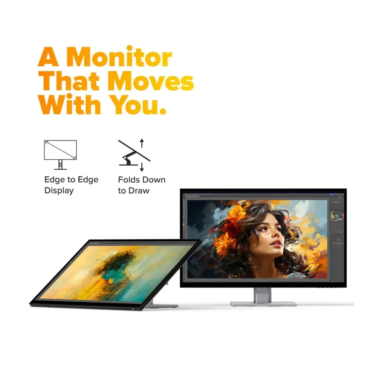 Monitor Touchscreen Alogic Clarity Fold Touch 27" 4K con Webcam e USB-C Power Delivery