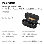 SmallRig 6642B Storage Bag (for DJI Osmo Pocket 4P / Insta360 Luna Ultra)